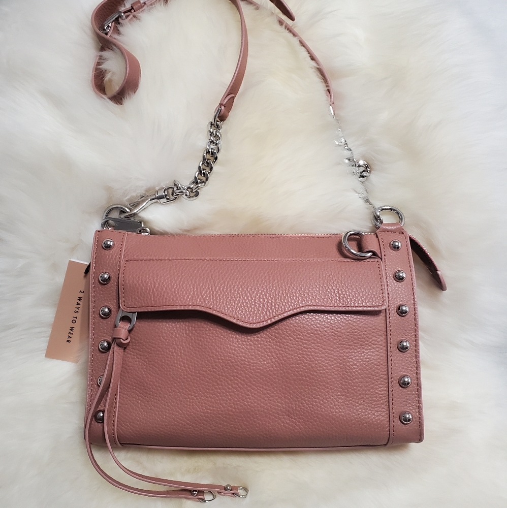 Rebecca Minkoff M.A.B. Leather Studded Crossbody